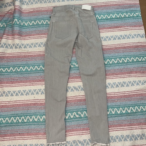 Diesel light blue-grey super skinny jeans with unfinished hems - Picture 2 of 3